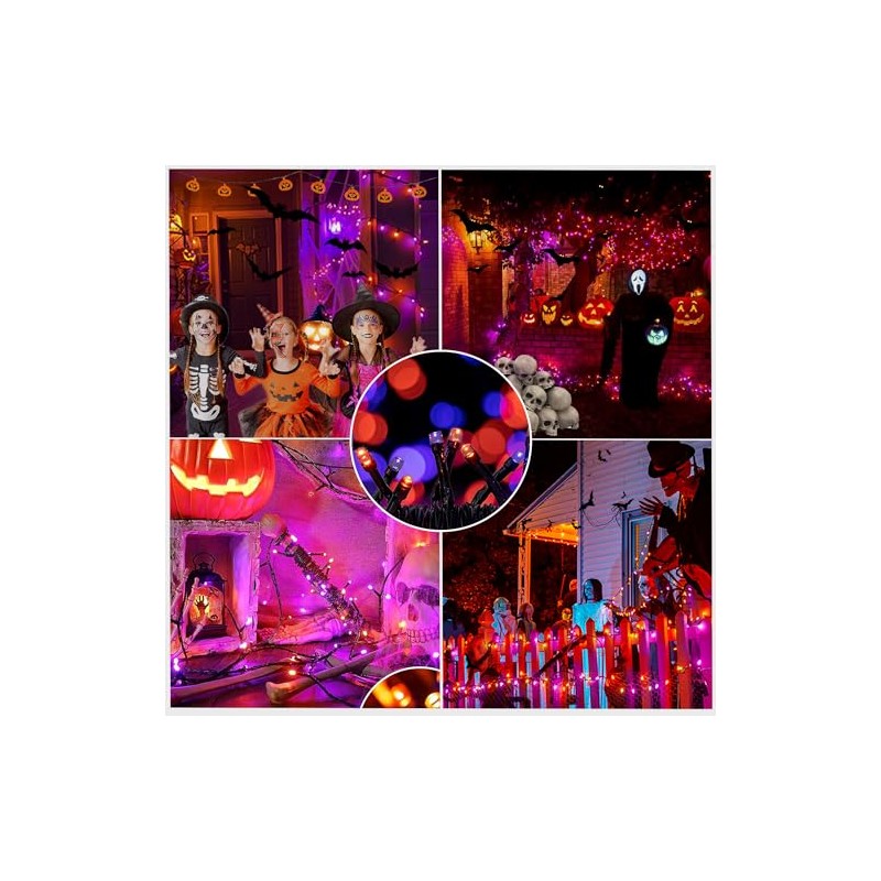 INGEQUIS Guirnalda de Luces Solar Halloween 10M de 100LEDs con