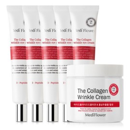 The Collagen Wrinkle Eye Cream 40ml x5 + Collagen Wrinkle Cream 250ml / Wrinkle Improvement / 더 콜라겐 링클 아이크림 40ml x5개+콜라겐 링클 크림 250ml주름개선