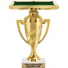 Billiards Trophy, 11" Gold Cup Billiards Pool Table Trophies with