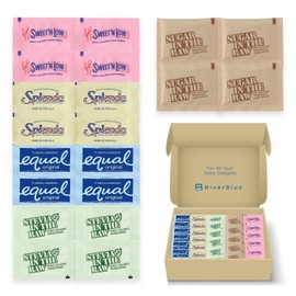 Ideal Gift Assorted Sugar and Sweetener Packets for Home Travel Office and Food Service Use 350 Pack