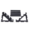 Black Knife Display Stand Rack Holder Organizer For 4 Fixed