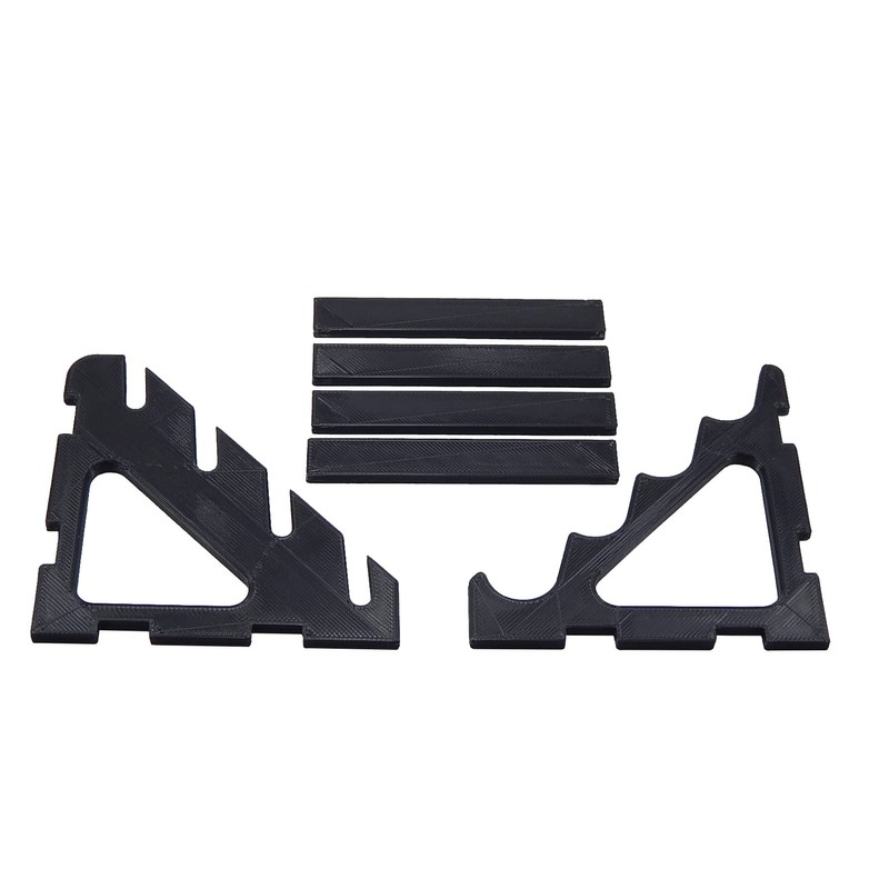 Black Knife Display Stand Rack Holder Organizer For 4 Fixed