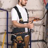 KUNN Leather Tool Vest for Men – Adjustable 37-Pocket Work