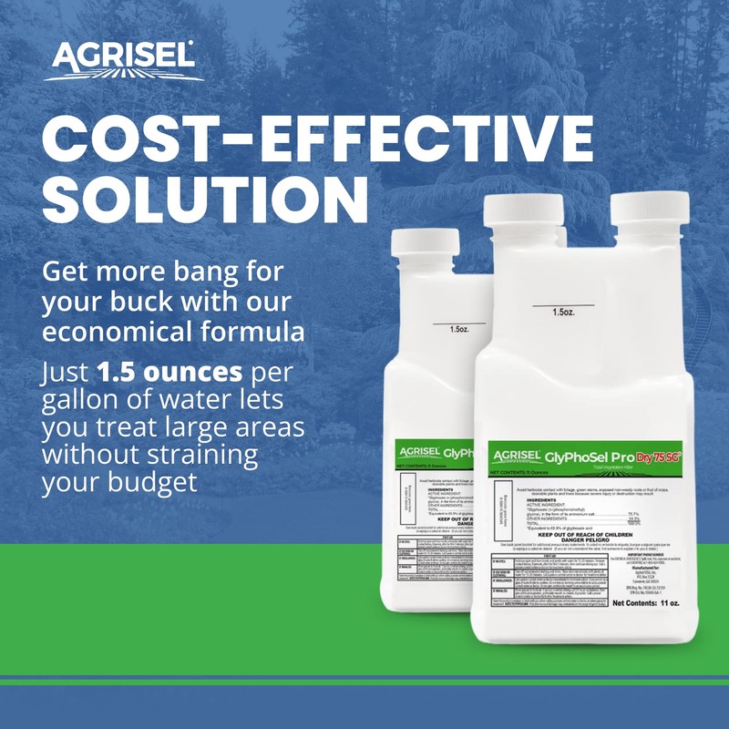 Agrisel GlyPhoSel Pro Dry75 Weed Killer, Fast-Acting, Targets Tough Weeds