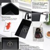 12 Inch Black Bar Sink Undermount-VASOYO 12x16 Rv Sink Kitchen