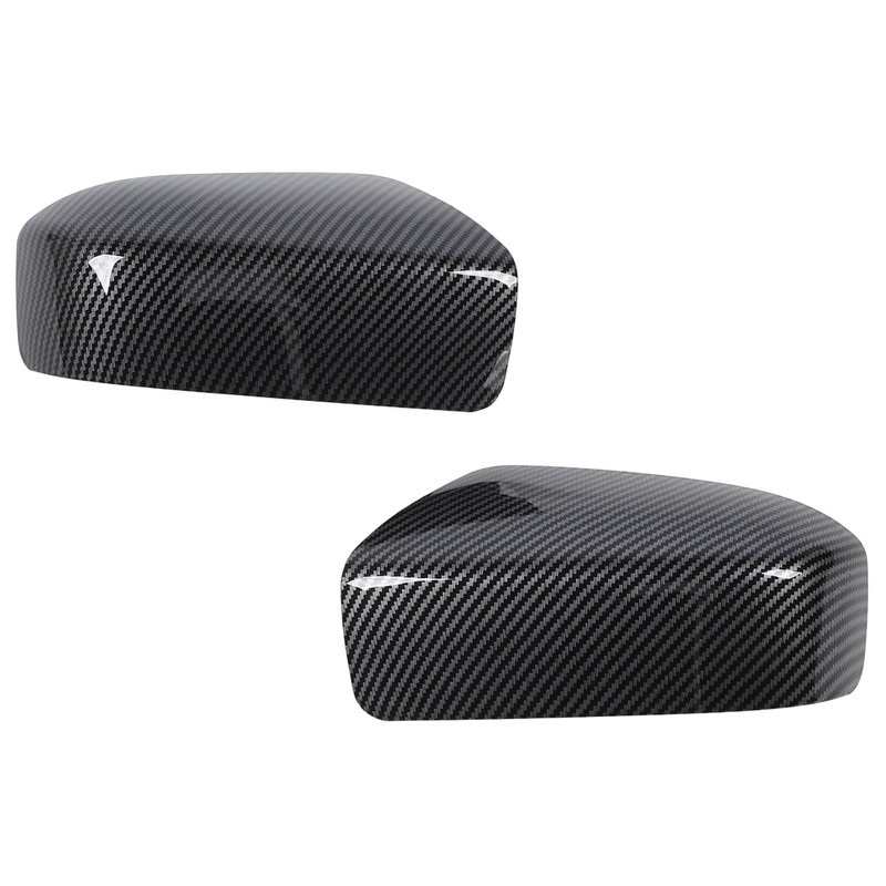 2PCS Side Mirror Cover Left Right Carbon Fiber Pattern 76201