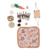 12Pcs Hamster Toy Set Natural Safe Hand Woven Teeth Grinding