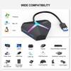 USB Splitter, FEMORO USB 3.0 Hub Expander 4 Port, Multi