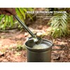 Boundless Voyage Outdoor Titanium Long Handle 220mm Spork Polished Titanium