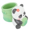 Panda Bamboo Pen Holder Cute Shape Large Capacity Resin Multipurpose