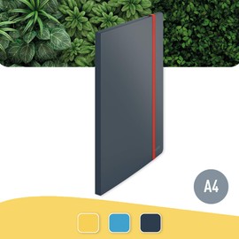 Leitz A4 Sichtbuch, 20 Klarsichthüllen für 40 Blatt, Samtgrau, Cosy-Serie, 46700089