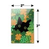St. Patrick's Day Black Cat Shamrock Rectangle Acrylic Fridge Refrigerator