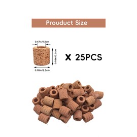 Wzttdm 25Pcs Aquatic Water Plant Fixed Rings, 25mm Aquarium Water Plant Fixed Ring, Aquarium Landscape Ceramic Plant Pot Cultivation Fixed Ring for Aquarium Plants Fixing Fish Tank Accessories