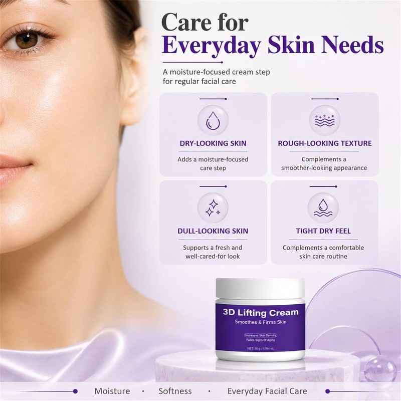 3D Lifting Night Cream, Wake Up to Firmer, Smoother-Looking Skin
