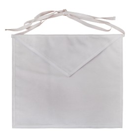NEW Plain White Duck Cotton Masonic Apron Cloth Entered Apprentice Mason Apron