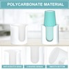 BYAWAY 2 Pack Bathroom Cup Dispenser 3 oz Countertop -