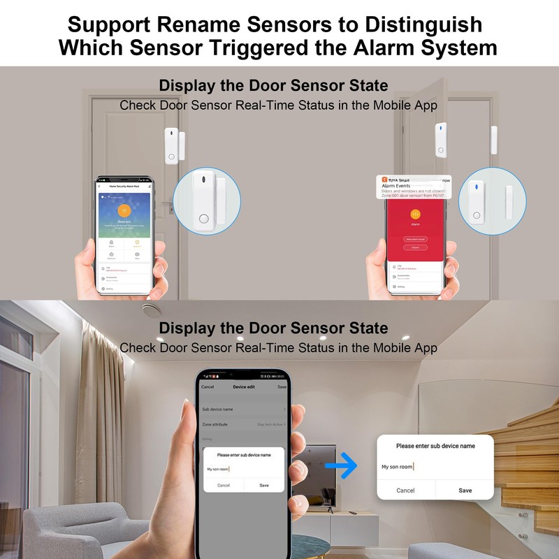 TUGARD 22 Pcs Wireless WiFi/GSM/2G Smart Home Alarm System, Instant