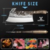 ROCOCO 2lb Dragon Butcher Knife Heavey Duty Cleaver Knife for
