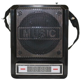 Technical Pro Rechargeable Bluetooth Speaker with Wired Headset Mic & LED Torch Light, 100 Watts, 3 Inch Woofer, Shoulder Strap, Great for Beach/Pool/Camping