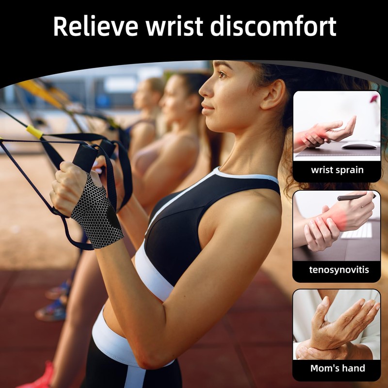 Offtrte 2 Pack Ultra Thin Wrist Support and Compression Wraps