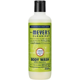 Mrs. MEYER'S CLEAN DAY Body Wash Body Soap, Lemon Verbena Scent, 16.9 fl oz (458 ml) (x1)