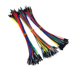 ZSDZFYLLK Breadboard Jumper Wires Cable kit Male Female Multicoloured Wire Compatible for Arduino Raspberry Pi Protoboard PCB Board (90PCS) ﻿