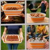 Alpine Elevation Collapsible Large (8L) BBQ Marinating Tub w/Prep Board,