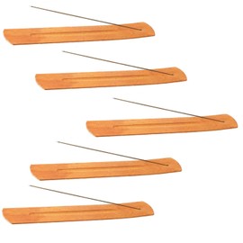 Incense Sticks, 5 Pieces Wooden Incense Burner Incense Holder Ash Catcher for Meditation Yoga Relaxation Cleaning Room 9.06 Inches Long