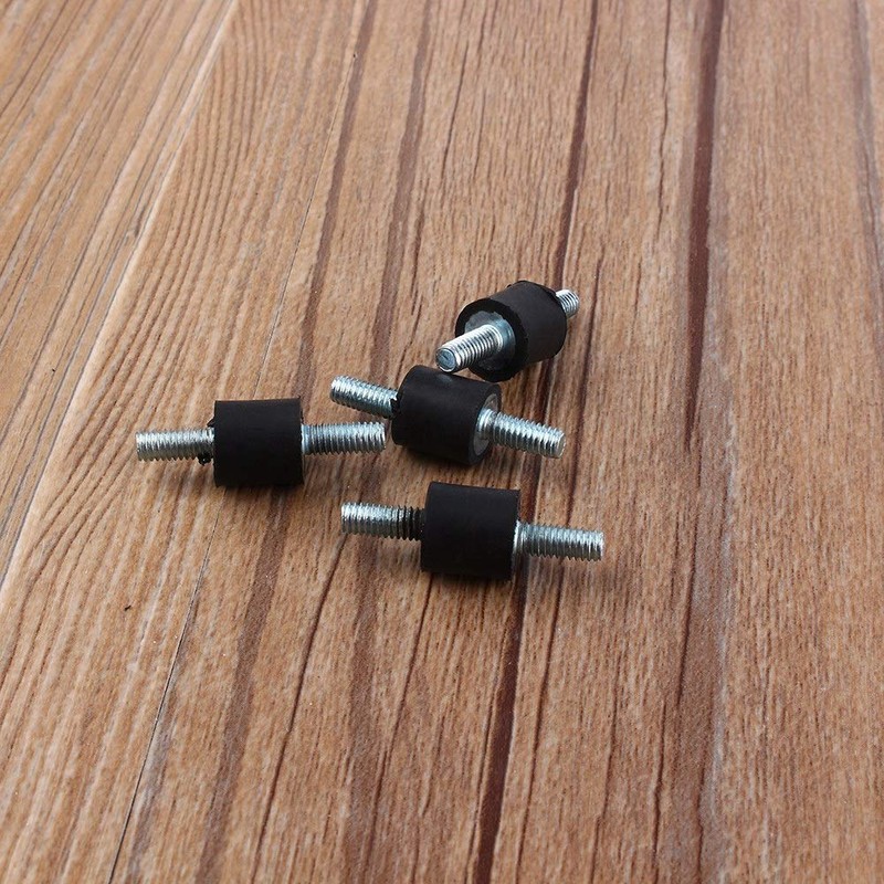 4pcs M4 Rubber Vibration Holder with Stud Bolt, Tensile Strength