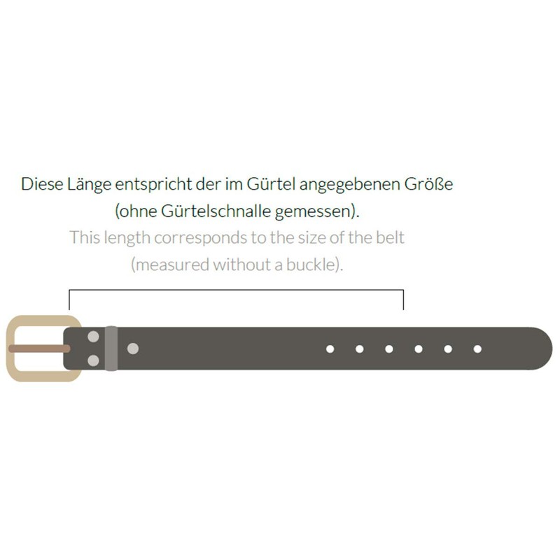 Luca Kayz Cocco Blade Women's Leather Belt Without Interchangeable Buckle