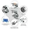 HANDSAMMU'S 3inch Industrial Casters, Semi Steel Cast Iron Locking Casters,