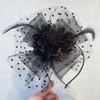 CCAIPU Fascinators Hat for Women, Flower Feathers Mesh Hats Tea