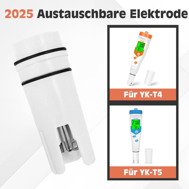 YINMIK YINMIK 4 in 1 pH Electrode with Calibration Solution