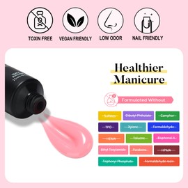 AIMEILI Poly Nail Extension Gel Coral Red Builder Nail Gel Hema Free Poly Nail Enhancement Nail Art Design DIY Salon Nail At Home Gift for Women Nail Gel - 013