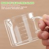 Mfacoy 2 Pack Measuring Cups, 75ML Espresso Cups with Handle,