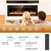 AOERUOW Recessed and Wall Mounted Electric Fireplace Replacement Remote Control