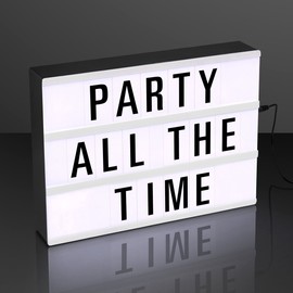 FlashingBlinkyLights LED Cinematic Light Box with Letters & Emoji Symbols for DIY Light Up Sign