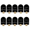 Hanna Roberts Modern Cursive Table Number Black Card Stock Half