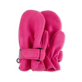 Sterntaler Unisex Children's Microfleece Mittens with Thumb and Velcro Fastening, magenta