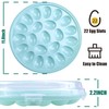 HAKSEN Deviled Egg Containers with Lid, Portable Deviled Egg Platter
