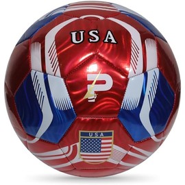 PLAYPRO Country Training Soccer Ball: World Edition (USA - RED, 2)