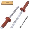 SKIR'CO Pack of 350 blind rivets painted 4.0 x 14
