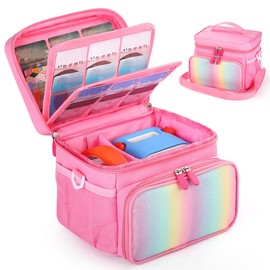 AZURAOKEY Carrying Case Compatible with Yoto Player (3rd Generation) – Travel Storage Bag with Large Capacity for 30 Cards, Extra Storage Pockets, and Adjustable Shoulder Strap (Bag Only)