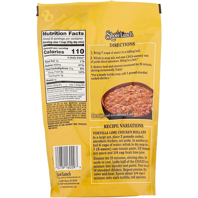 Shore Lunch Tortilla Soup Mix, 9 Ounce (Pack of 6)