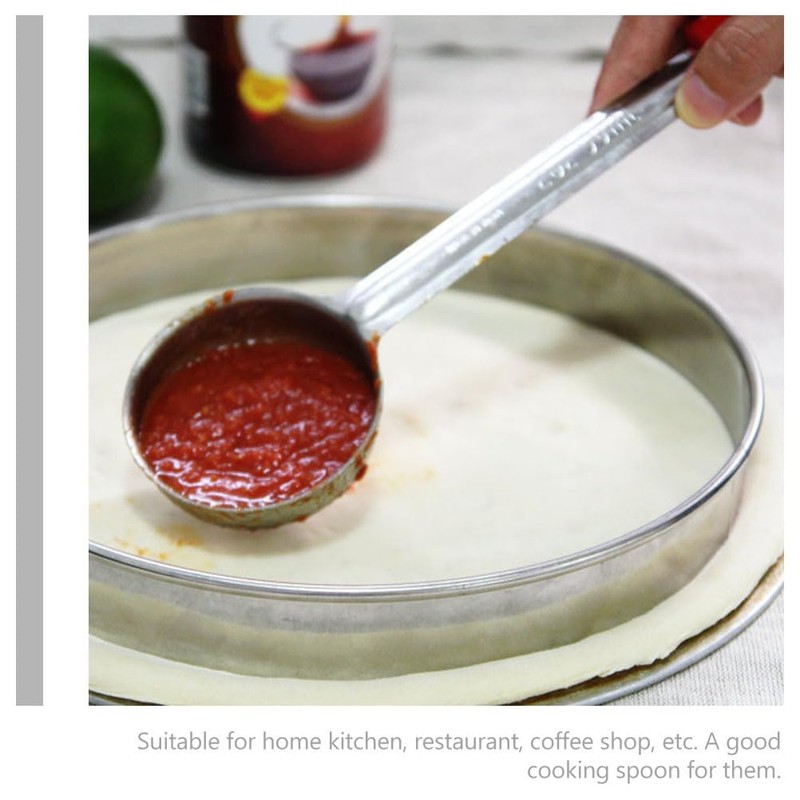 PRETYZOOM Unique Green Sauce Ladle 113G Kitchen Soup Spoon Stainless