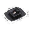 Tripod Quick Release Plate 35Mm Abs Black Mini Portable Plastic