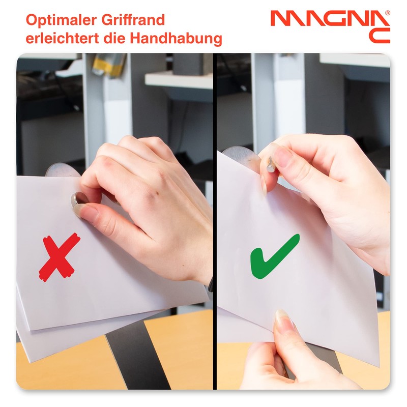 Magna-C® Pack of 8 Ultra Strong Notice Board Magnets with