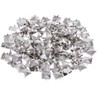 WedDecor 8mm Pyramid Shape Spike Square Studs Prong Rivets for