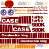 Case 580K Super K Backhoe Decals - Regular or Extendahoe