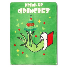 Thyonta Christmas Grinch Table Runner Linen Print Cartoon Table Flag Suitable for Restaurant Decoration, Holiday Atmosphere Decoration（B）